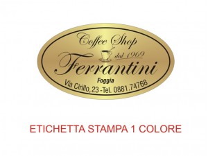 Etichette adesive per pasticcerie, bar, panetterie e gelaterie (mm 45x25)  (cod.28/I )